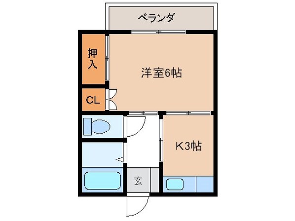 小松ハイムの物件間取画像